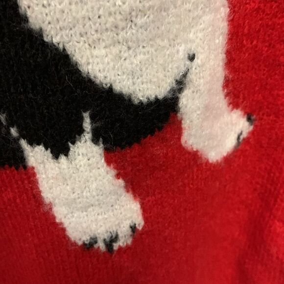 Cupcakes And Cashmere Red French Bulldog Crewneck Sweater Size M - Picture 8 of 12